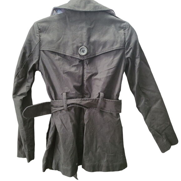 Tommy Hilfiger Long Sleeve One Button Black Trench Coat Size XS/1P Womens - Picture 2 of 12